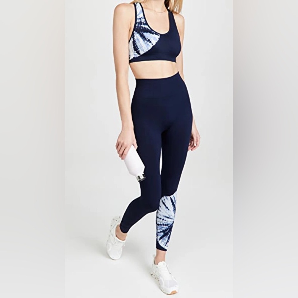 Tory Sport Tie Dye Blue and White Activewear Set Sz M